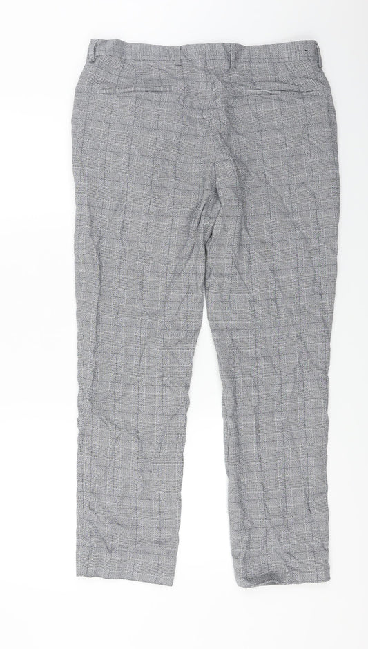 Womens UK Size 32 in River Island Relaxed Fit Grey Trousers