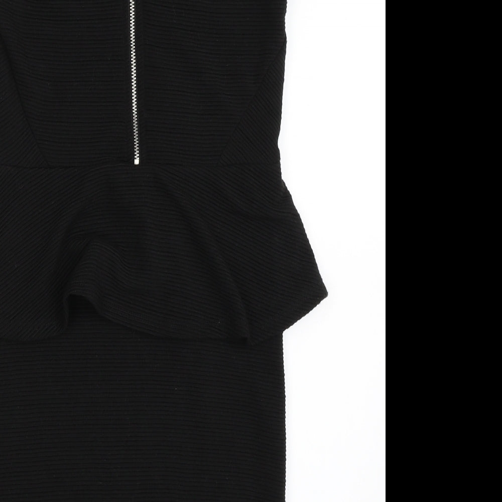 H&M Womens Black Bodycon Size 12