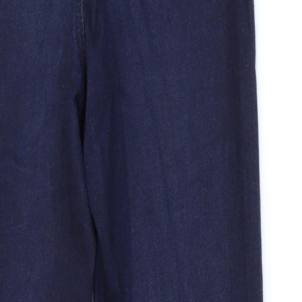 Denim & Co. Womens Blue Denim Skinny Jeans Size 12 L28 in