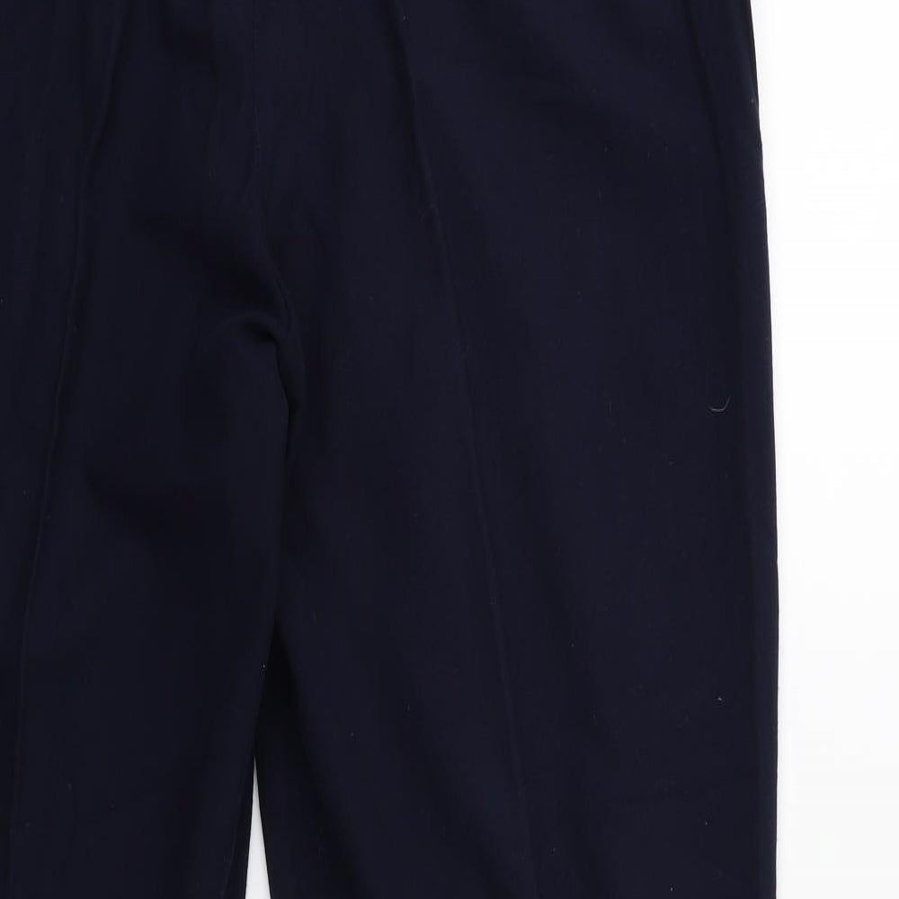 Womens UK Size 16 Plus Collection Regular Fit Blue Trousers
