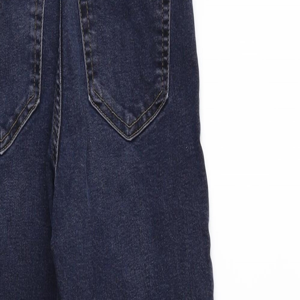 Topshop Womens Blue Denim Skinny Jeans Size 25 in L30 in