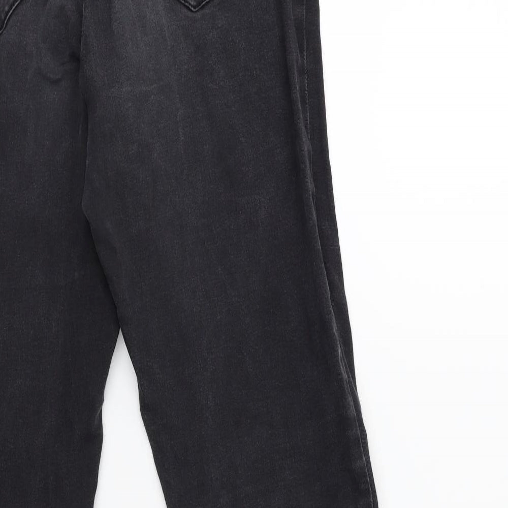 Denim & Co. Womens Grey Denim Skinny Jeans Size 12 L28 in