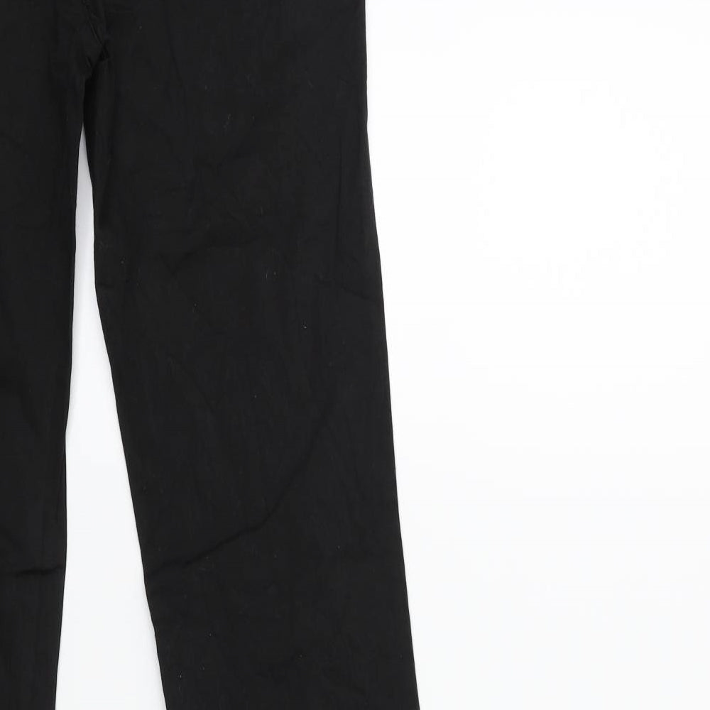 Womens UK Size 28 in Preworn Regular Fit Black Trousers