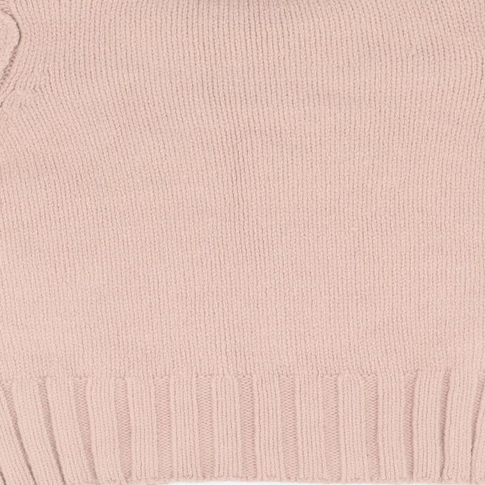 Next Womens Pink Knit Pullover Jumper Size M