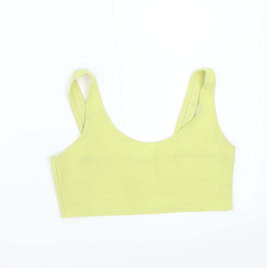 Womens UK Size 12 Boohoo Green Basic Tank