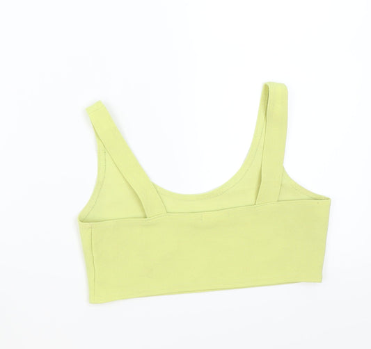 Boohoo Womens Green Basic Tank Size 12