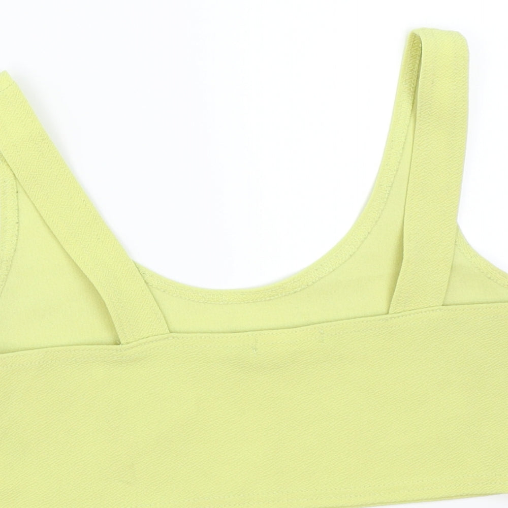 Boohoo Womens Green Basic Tank Size 12