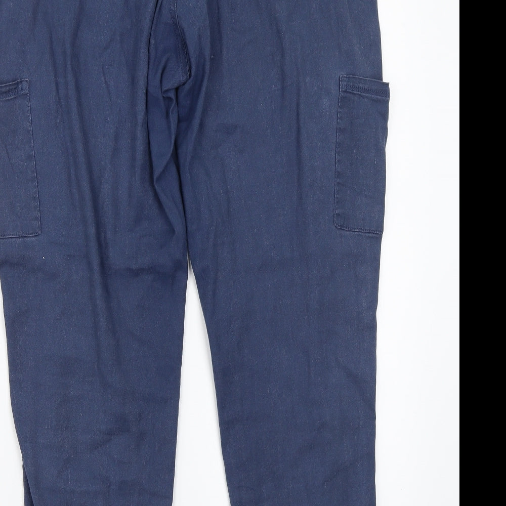 F&F Womens Blue Trousers Size 16 L28 in