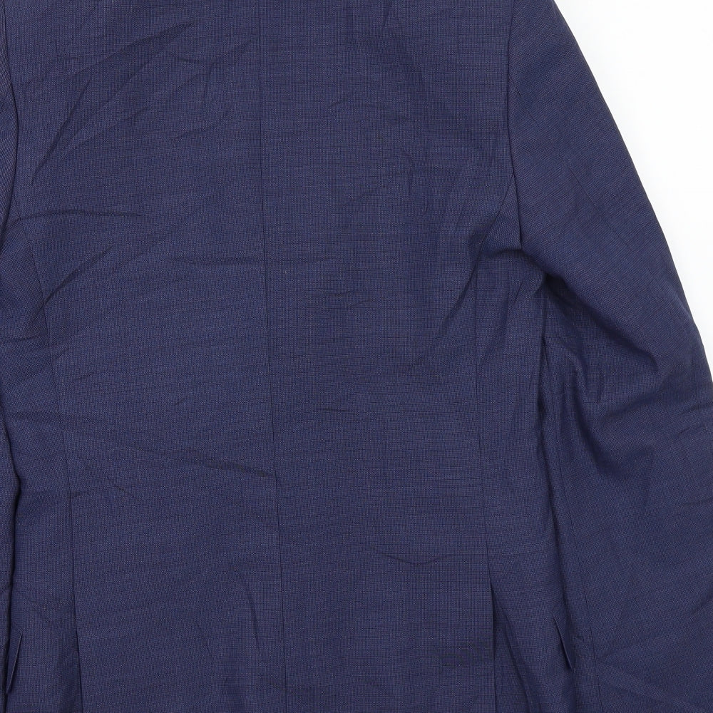 Mens UK Size 36 Marks and Spencer Regular Blue Suit Jacket