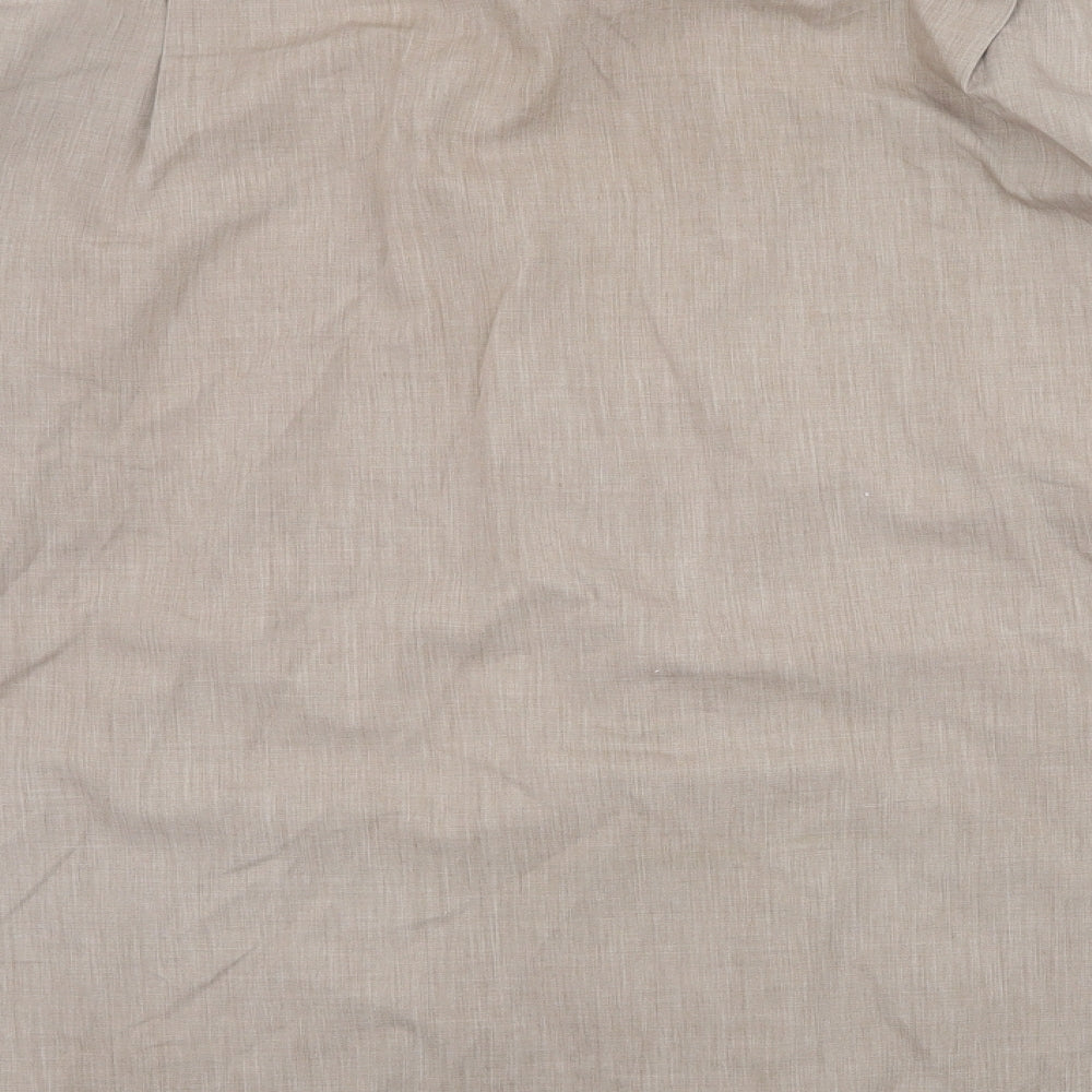 Taylor & Wright Mens Brown Button-Up Size 15