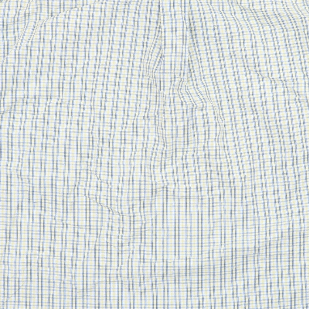 Zantos Mens Multicoloured Check Button-Up Size M