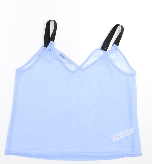 Boohoo Womens Blue Basic Tank Size 12