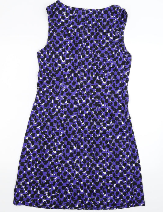 Kaleidoscope Womens Purple Fit & Flare Size 10