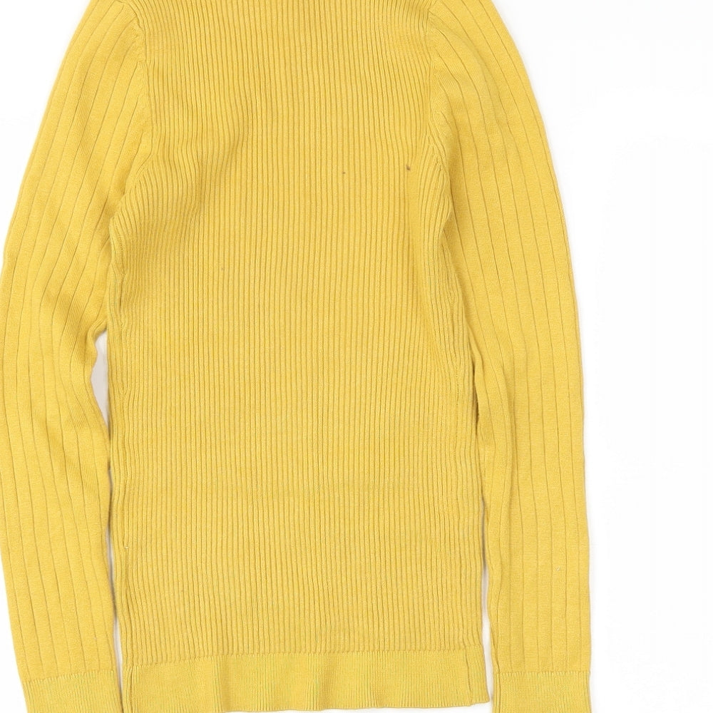 New Look Womens Yellow Tunic Jumper Size 6