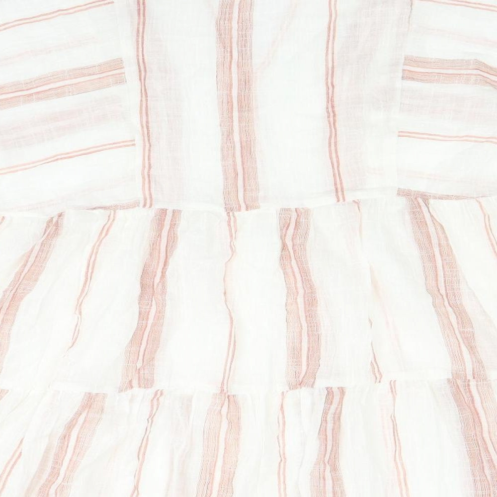 Primark Womens Beige Striped A-Line Size 12
