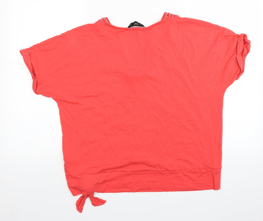 F&F Womens Pink Basic Button-Up Size 16