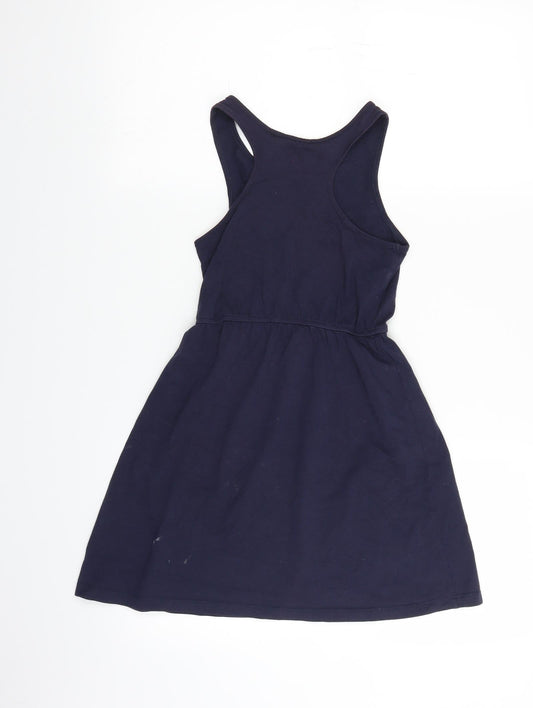 H&M Girls Blue Fit & Flare Size 7 Years - cheer leader