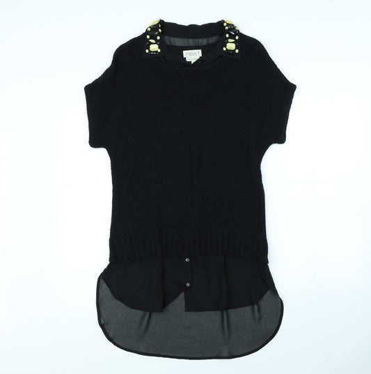 NEXT Womens Black Pullover Jumper Size 10
