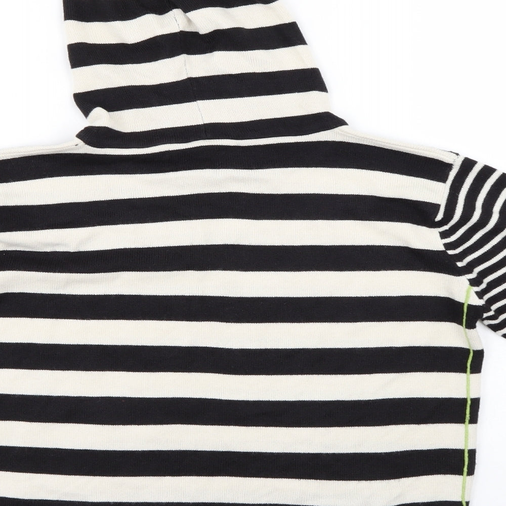 Ethel Austin Girls Multicoloured Striped Pullover Hoodie Size 8-9 Years