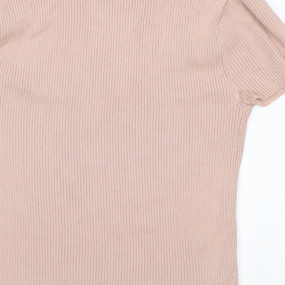 FOREVER 21 Womens Pink Basic Blouse Size M