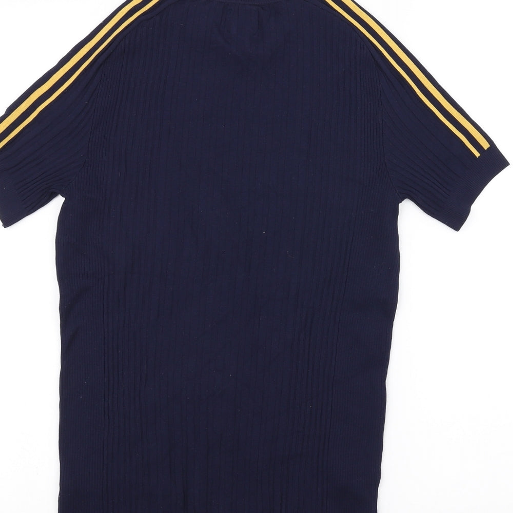 Womens UK Size S River Island Blue Basic T-Shirt