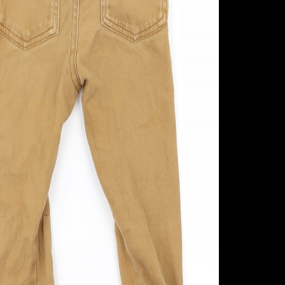 Preworn Baby Brown Jogger Trousers Size 0-3 Months