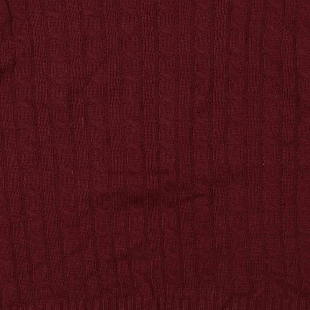 Be Jealous Womens Red Pullover Jumper Size 2XL