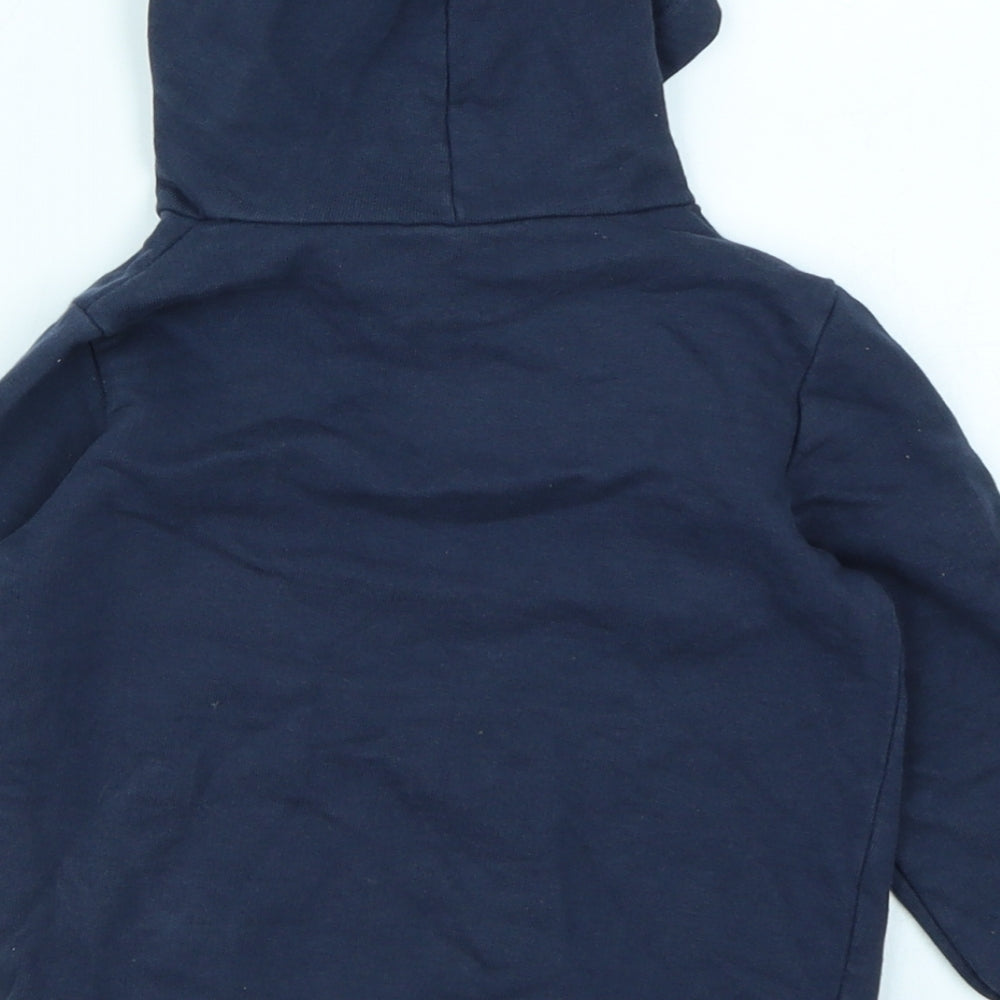 United Colors of Benetton Boys Blue Pullover Hoodie Size 2 Years