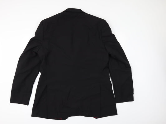 Tom English Mens Black Jacket Suit Jacket Size 42