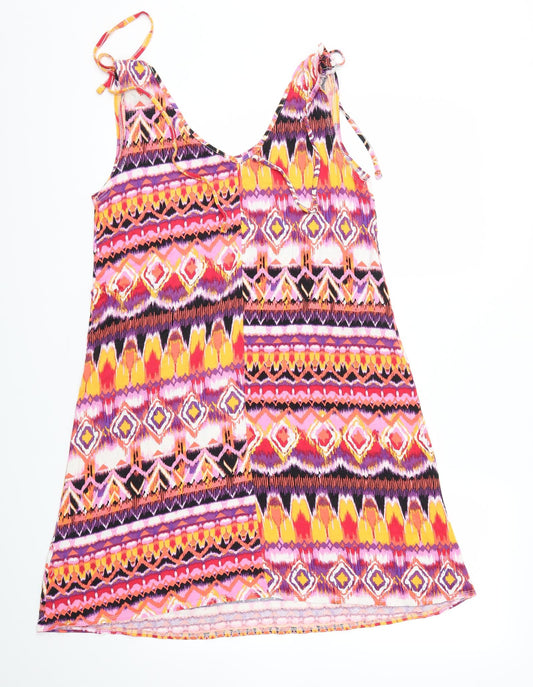 George Womens Multicoloured Argyle/Diamond Fit & Flare Size 12