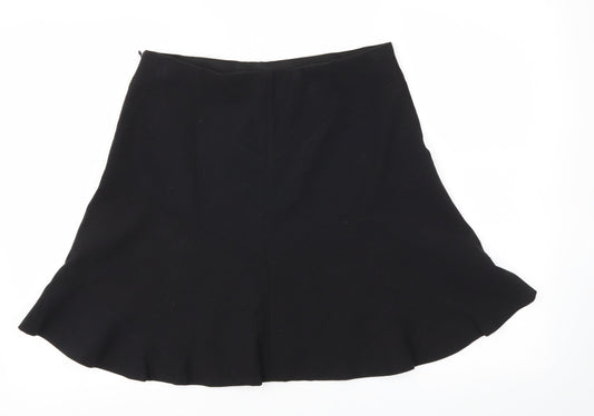 LOFT Womens Black   Flare Skirt Size 6  - Stretch waistband