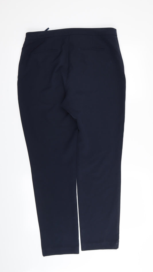 by very Womens Blue Trousers Size 12 L29 in
