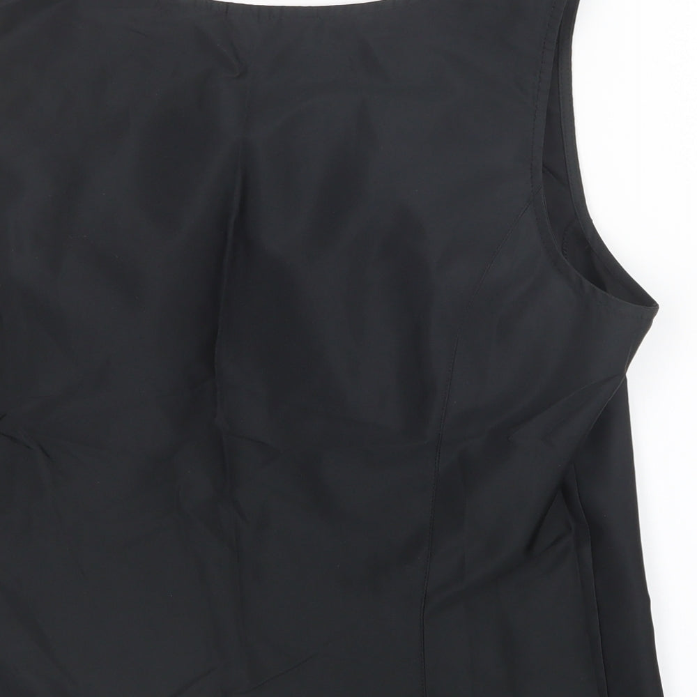 Womens UK Size 14 Your 6th Sense Black Basic Blouse