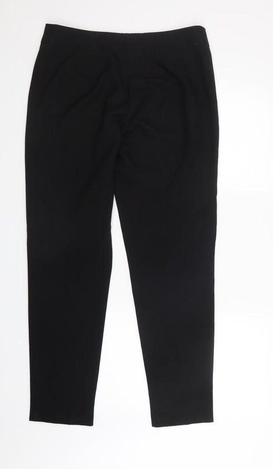 George Womens Black Trousers Size 12 L30 in