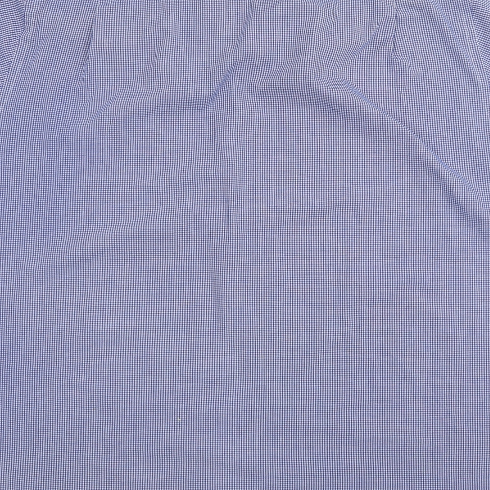 Taylor & Wright Mens Blue Check Button-Up Size 16.5