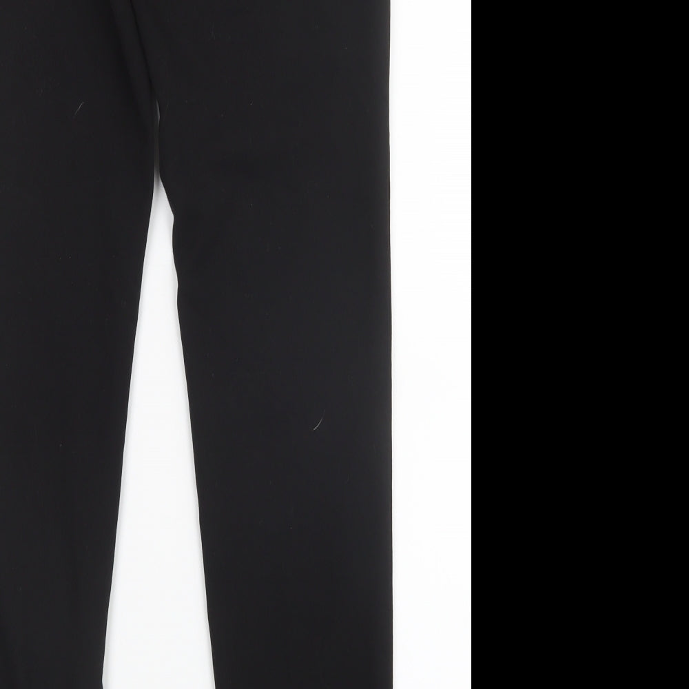 New Look Womens Black Trousers Size 6 L28.5 in