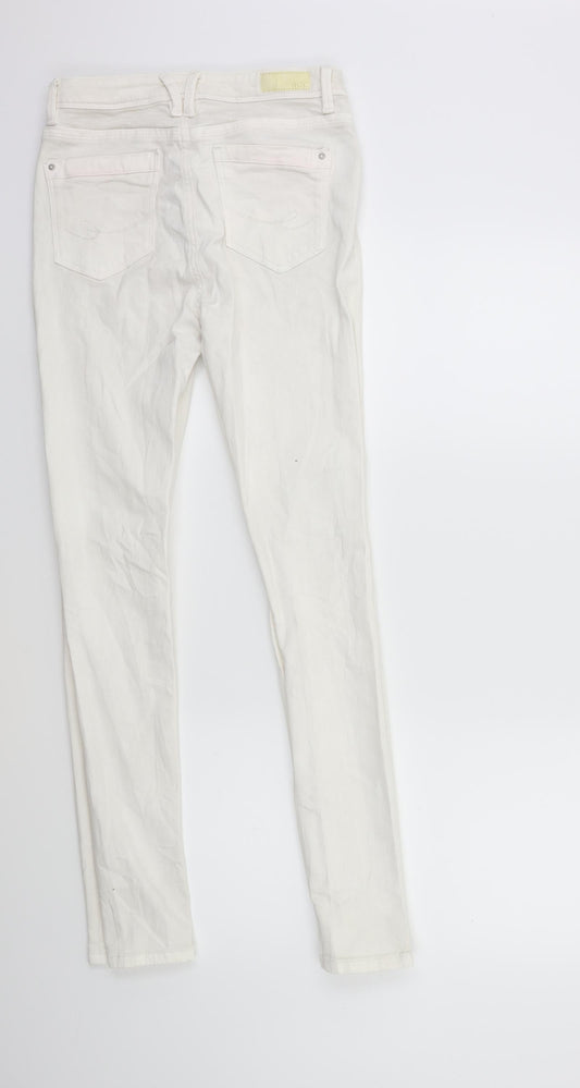 EDC Womens White  Denim Skinny Jeans Size 26 in L30 in