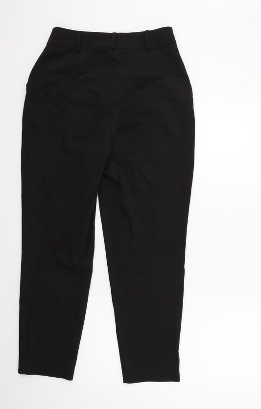 Womens UK Size 10 Very Regular Fit Black Trousers