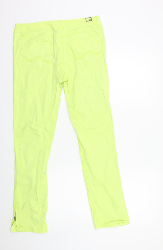 Comma Womens Green Trousers Size 10 L30 in