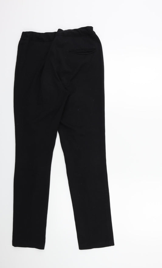 Womens UK Size 24 in Banner Regular Fit Black Trousers