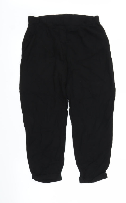 H&M Womens Black Bloomer Trousers Size 8 L21 in