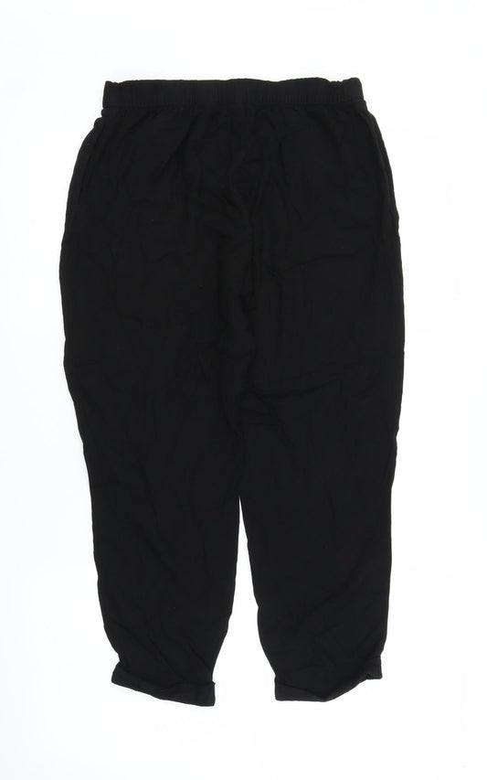 H&M Womens Black Bloomer Trousers Size 8 L21 in