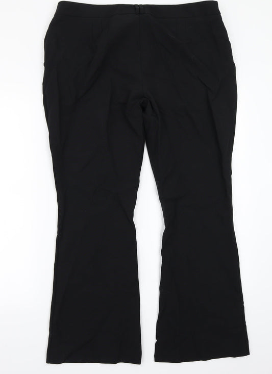 Primark Womens Black Trousers Size 16 L27 in