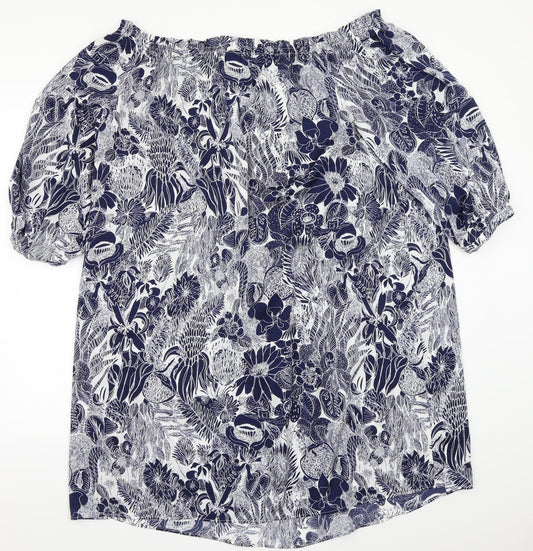 Womens UK Size 12 H&M Black Basic Blouse