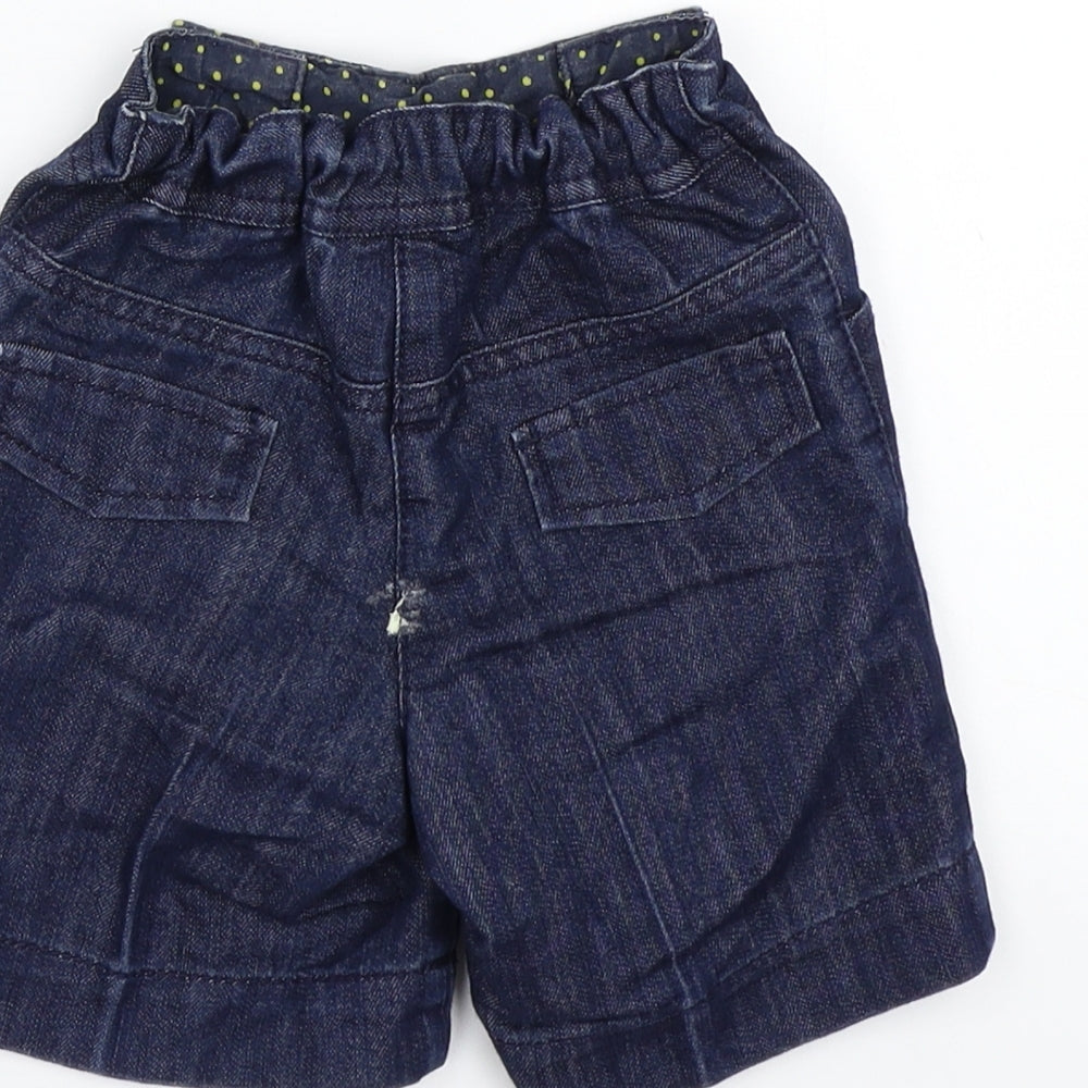 NEXT Girls Blue Cropped Trousers Size 9-12 Months