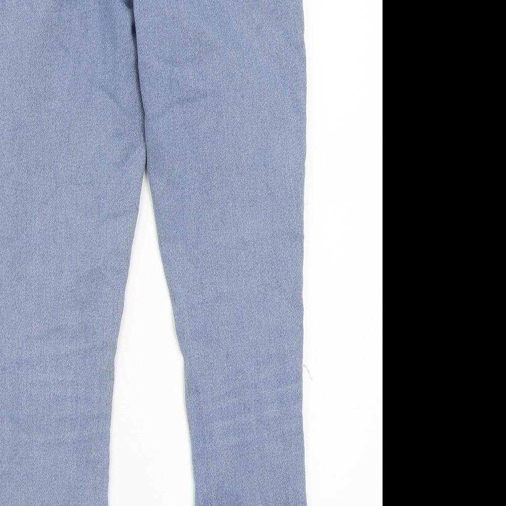 Boohoo Womens Blue   Cropped Jeans Size 10 L24 in