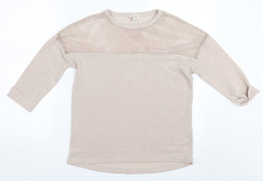 River Island Womens Beige Pullover Jumper Size 10