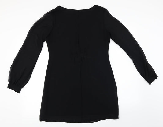 F&F Womens Black Basic Blouse Size 10