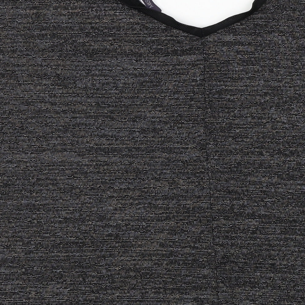 Womens UK Size 12 Marks and Spencer Black Basic T-Shirt