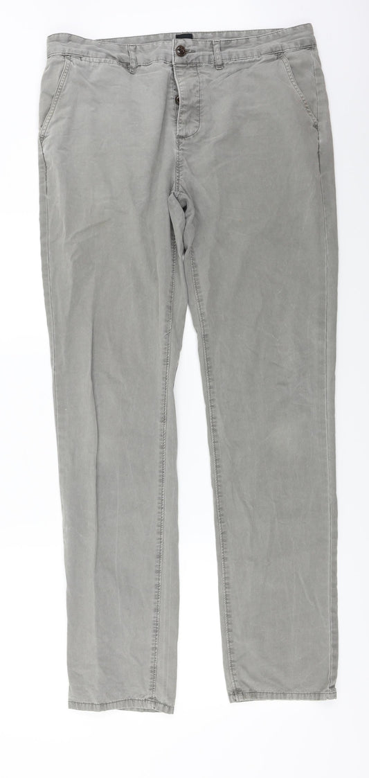 Womens UK Size 36 in ASOS Regular Fit Grey Trousers